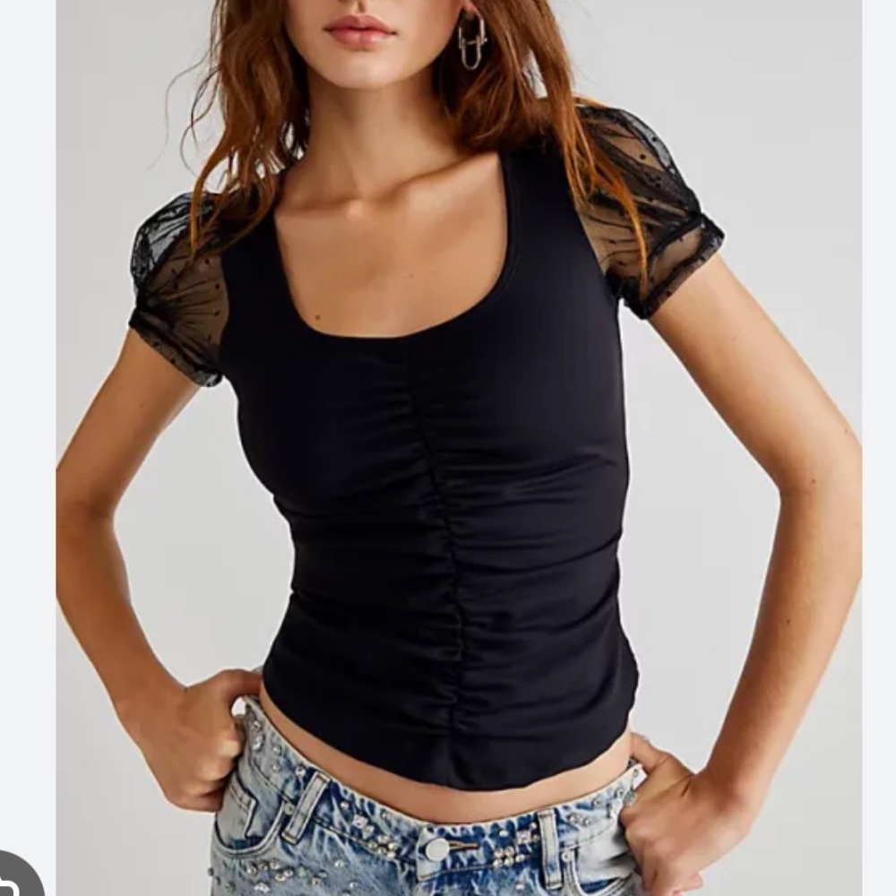 Black blush up free people cami brand new without tags